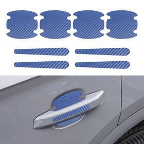 Lyxheth Qph136 8pcs Car Door Handle Scratch Protectors Stickers Carbon Fib