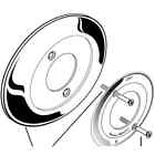 M961856-0020a American Standard Chrome Escutcheon And Screw Kit 012611251498