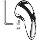 M962497-0020a American Standard Polished Chrome Replacement Handle Kit Only 012611405112