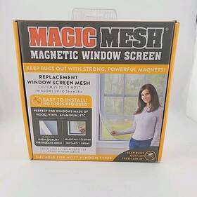 Mm601106 Magic Mesh Magnetic Window Screen Customize To Fit Up 36 Inch X55 Fiberglass