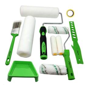 Magimate 681381578007 Paint Roller Kit With Tray Large Small Stain And Brush As
