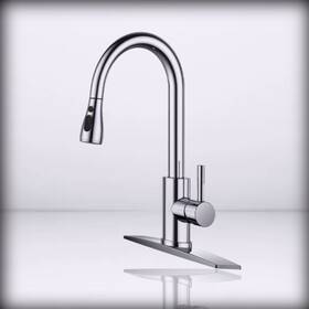 2222222233 Manmerei Chrome - Kitchen Faucet Stainless Steel With Pull Down
