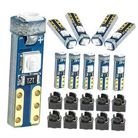 Pc37 Maoxin 690494159065 T5 37 74 Led Bulb With Twist Lock Socket Pc74 Dashboard Deep Blue