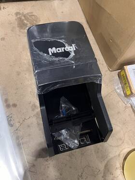 Marcal 784432250010 Tissue Dispenser In Black Double Roll 25000 - New