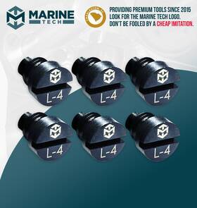 Amt0050 Marine Tech Tools L-4mm Large Replacement Pins For Yamaha Outboard Pin Wrench 6 Pack