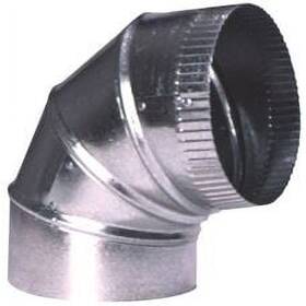 26b90e6 Master Flow 6 Inch 90 Degree Adjustable Elbow 26-gauge Galvanized Steel For Vent