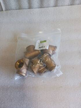 B-l9004lf Matco Norca Qty 5 3/4 Inch Lead Free Bronze Tee B-t04lf X Threaded