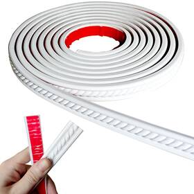 007zst Maxiroc Peel And Stick Molding Trim Self Adhesive 0.8 Inch X 120 White