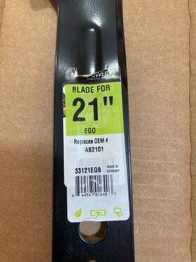 33121egb Maxpower Mower Blade For 21 Inch Cut Ego Mowers Replaces Oem # Ab2101