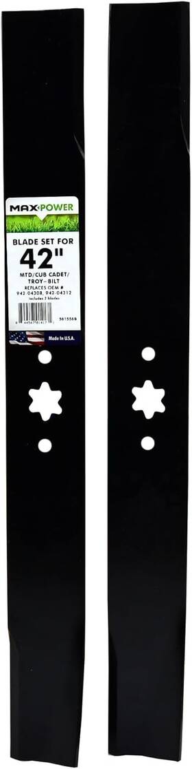 561556b Maxpower Blade Set For 42 Inch Cut Mtd Cub Cadet Troy-bilt