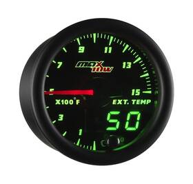 Mt-dv08 Maxtow 1500 Double Vision 1500f Pyrometer Exhaust Temp Gauge Kit - Includes 1/8-27