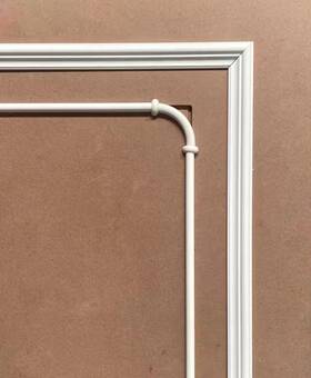 Wht310-6m Maydos Wall Molding Trim Flexible Peel And Stick Door 0.6in X20ft White