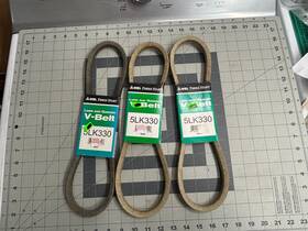 5lk330 Mbl 3-pack Lot Mitsuboshi V-belt Super Kb Agricultural 21/32 Inch X 33 3/8 H