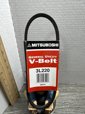 3l220a Mbl Usa Mitsuboshi Fhp 3l220 General Utility V-belt 0.38 Inch W X 22 L For Fractional