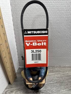 3l250a Mbl Usa Mitsuboshi Fhp 3l250 General Utility V-belt 0.38 Inch W X 25 L For Fractional