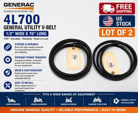 4l700a Mbl Usa Lot Of 2 New Generac Fhp 4l700 General Utility V-belt 0.5 In W X 70