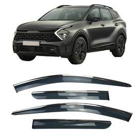 Cxr8207 Mcmmldm 4ps Side Car Rain Guards Fits For Kia Sportage 2023 2024 Window Defle