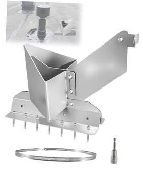 Ingsr0917 Mengchongbang Ventilation Snow Remover For Roof Vents 1-10 Inch Vent Guard Heavy-duty