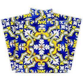 Mi Alma B081xxcbl2 Tile Stickers By 24 Pcs Talavera Wall Stencils Peel And