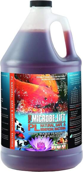 10plg4 Microbe-lift Pl Pond Bacteria And Outdoor 128 Fl Oz Pack Of 1 Brown