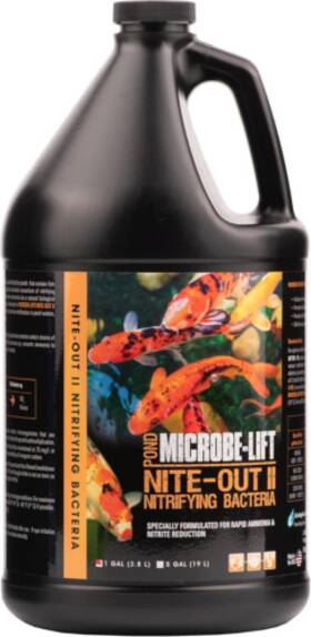 Niteg1f Microbe-lift Nite-out Ii Water Cleaner For Outdoor Ponds 1 Gallon