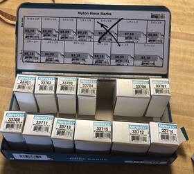 Midwest 738287337006 Plumbing 31.5 1/4 They 1/2 Female Nylon Hose Barbs Set Only Missing One