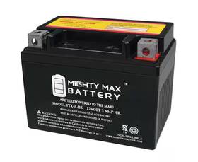 Ytx4l-bs15664 Mighty Max Battery 12-volt 3 Ah 50 Cca Rechargeable Lead Acid Sla Powersport