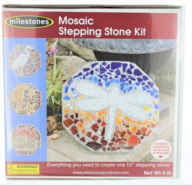 901-11273 Milestones Mosaic Stepping Stone Kit Makes A 12-inch