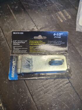 0113332 Mintcraft 4-1/2 Inch Zinc-plated Hinge Safety Hasp