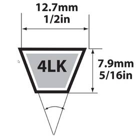 4lk760a Mitsuboshi Super Kb 4lk760 V-belt 0.5 Inch W X 76 L For Riding Mowers