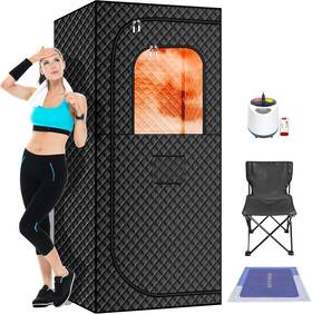 S0003 Mixc Portable Steam Sauna Box For Home Person Black