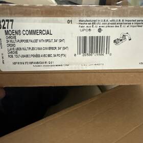 8277 Moen Commerical M-dura Chrome 2 Handle 4 Inch Centerset Faucet