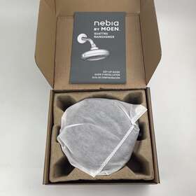 4-function Moen N400r0bl Nebia 6 1/2 Inch Rainshower Showerhead - Matte Black
