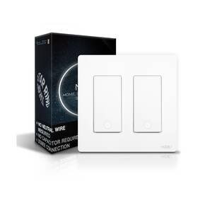 Zs-sr-us2p-wh-ms Moes Zigbee Smart Switch 2 Gang No Neutral Wire Required Inteligente Single
