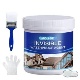 Invisible-ml020-0.5kg-t Mollor Transparent Waterproof Adhesive 17.5oz Leak Invisible Sealant For