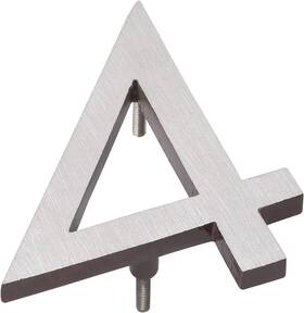 Mhn-06-f-ac2-4 Montague Metal Products Floating House Number 6 Inch X 5 0.31 In Silver
