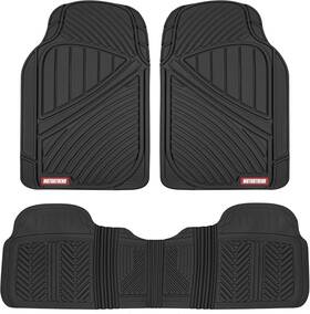 Motor Trend 826942072390 Flextough Performance All Weather Rubber Car Floor Mats - 3 Piece Fl