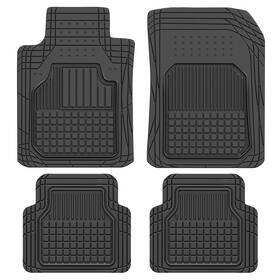 Motor Trend 826942134258 4-piece Flextough Rubber Floor Mats For Cars Trucks Suvs Vans Tr