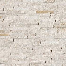 Zor-pnl-0063 Msi Royal White Splitface Ledger Panel 6 Inch X 24 Natural