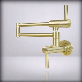 Mstjry 774144724695 Gold Pot Filler Faucet Wall Mount For Commercial Kitchen Faucets Stainl