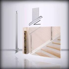 Mzz-1400 Muzata Slope Post Knee Wall 36 X1 X2 Fit For 28-33 Degrees Silver 30