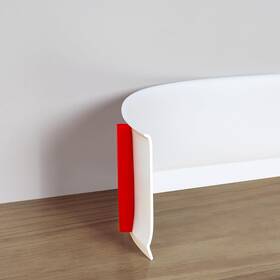 Mzz2132 Muzata Baseboard Trim Flexible Peel And Stick Molding 4 4inch X 60ft White