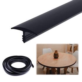 Mzz669 Muzata Black 3/4 Inch X 25 Ft Center Barb Tee Moulding Plastic T