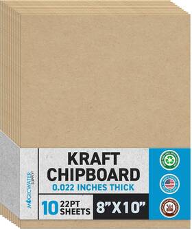 Mws 445040388368 Magicwater Chipboard Sheet For Diy Projects - 8x10 Inch 10 Pack 22 Pt Heav Mws 445040388368 Magicwater Chipboard Sheet For Diy Projects - 8x10 Inch 10 Pack 22 Pt Heav