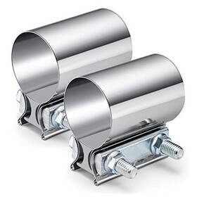 2az0036-2.25 Nansheng 2.25 Inch Stainless Steel Butt Joint Exhaust Seal Band Clamp 1