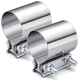 2az0036-2.5 Nansheng 2.5 Inch Stainless Steel Butt Joint Exhaust Seal Band Clamp 1