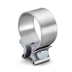 2az0045-2.0 Nansheng 2 Inch Stainless Steel Butt Joint Narrow Band Exhaust Seal Clamp With 2.0 1