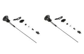 N109-070 National Hardware 2-pack 13.78 Inch L Black Automatic Gate Latch Pull