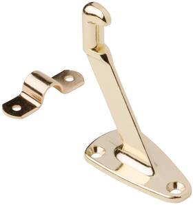 N112-888 National Hardware V112 2-9/16 Inch Hand Rail Bracket - Brass