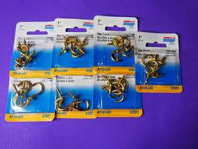 N119-685 National Hardware Corrosion Resist Solid Brass V2021 Cup Hook 1 In 7 Pk
